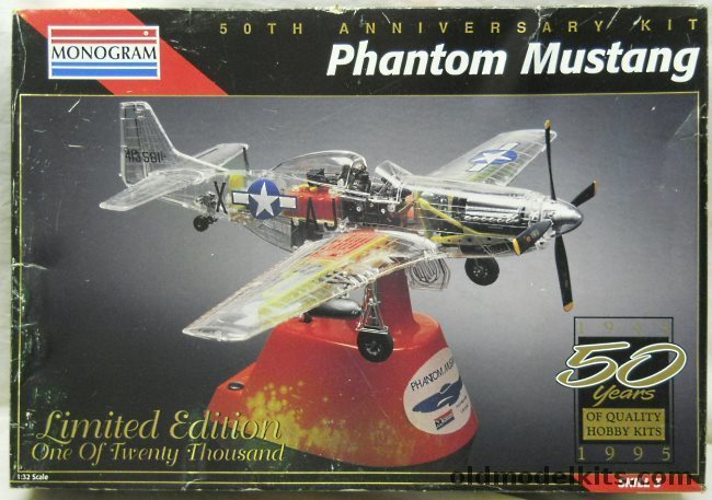 Monogram 1/32 Phantom Mustang P-51D 50th Anniversary - (F-51D), 0067 plastic model kit